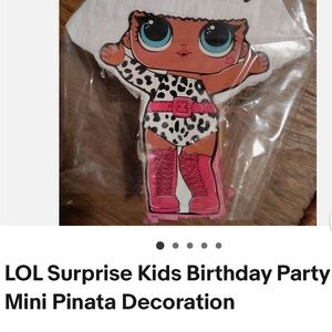 L.O.L. Surprise! Pink and Black Mini Piñata